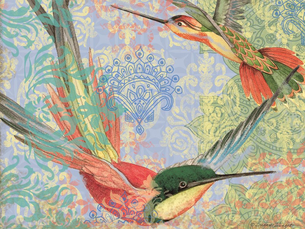 Boho Bird Wallpapers.