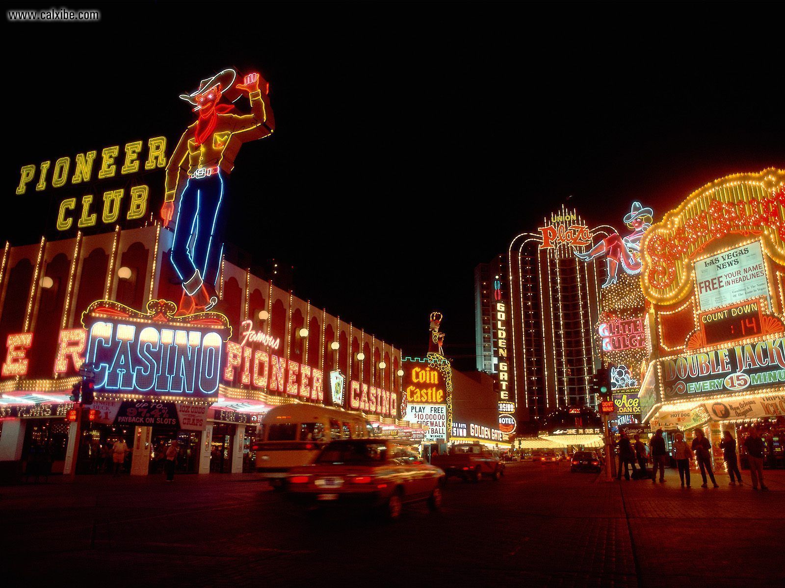 Downtown Las Vegas Night Wallpapers - 4k, HD Downtown Las Vegas Night ...