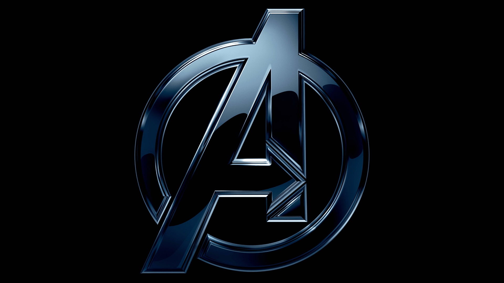 Avengers Logo Black Wallpaper gambar ke 2