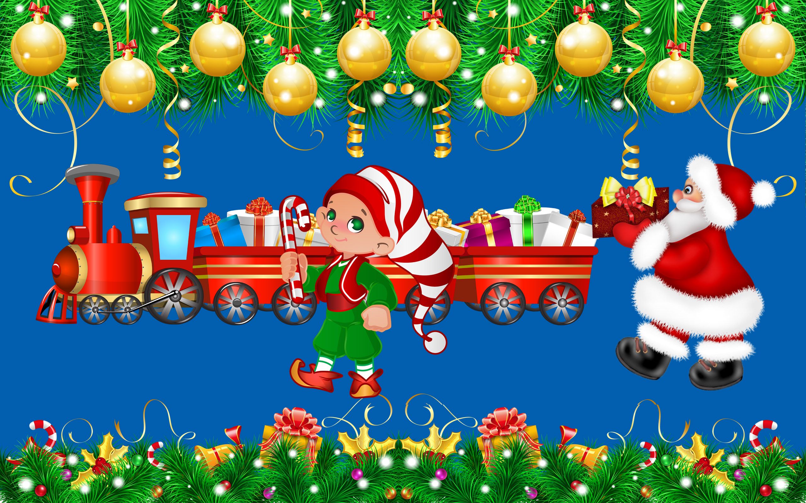 Christmas Train Desktop Wallpapers - 4k, HD Christmas Train Desktop