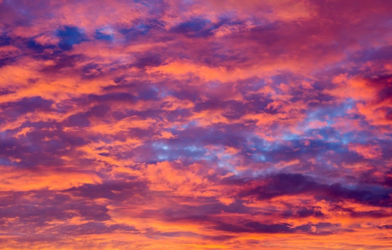 1332x850 Wallpaper the sky, clouds, sunset, background, pink, colorful, sky, sunset, pink, beautiful image for desktop, section абстракции on WallpaperBat
