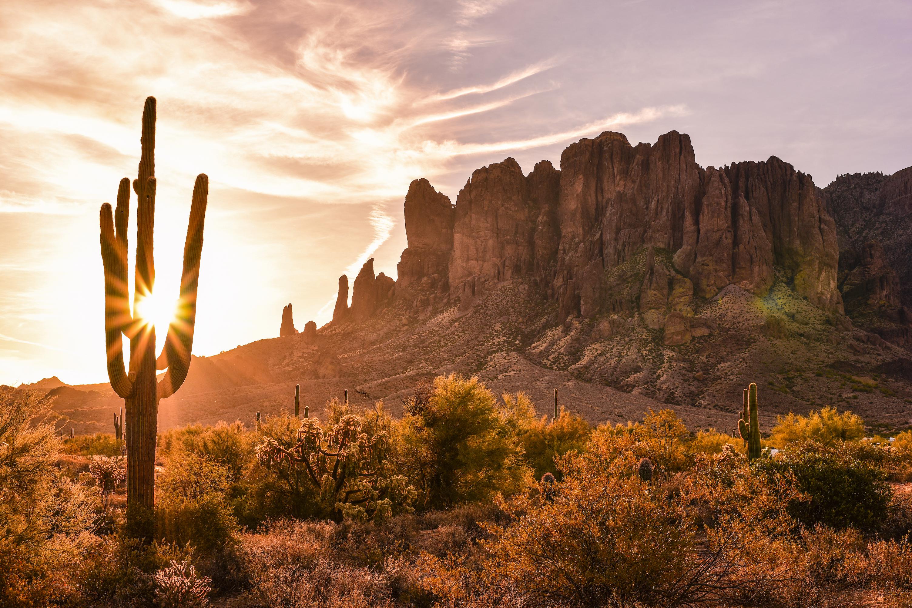 Arizona Desert Sunset Wallpapers - 4k, HD Arizona Desert Sunset