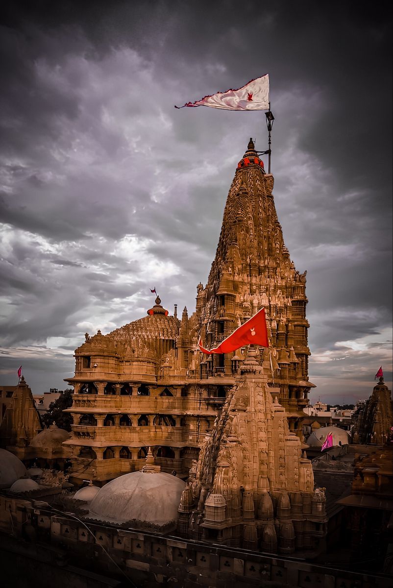 802x1200 Dwarka Template | Temple photography ... Wallpaper