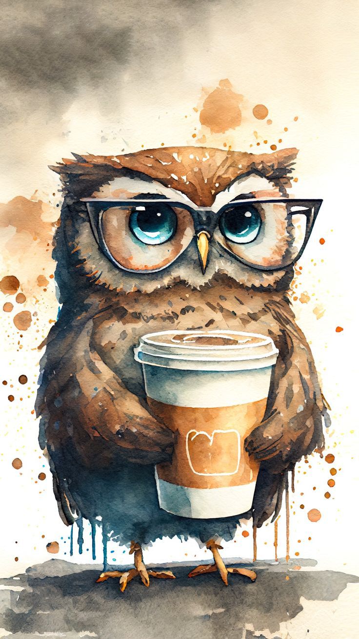 Coffee Owl Wallpapers - 4k, HD Coffee Owl Backgrounds on WallpaperBat