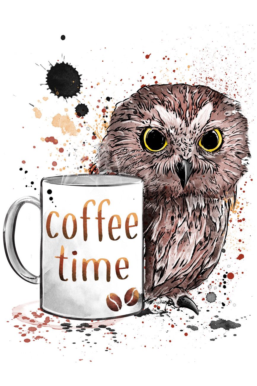 Coffee Owl Wallpapers - 4k, HD Coffee Owl Backgrounds on WallpaperBat