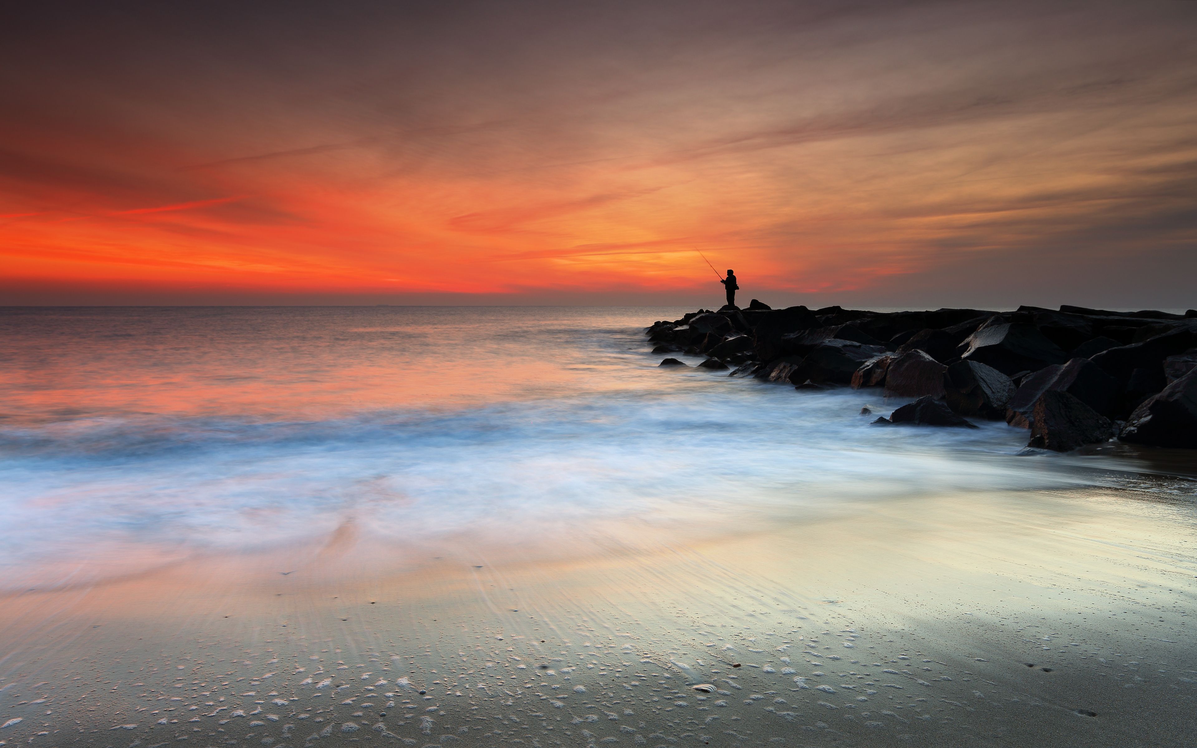 New Jersey Beach Sunrise Wallpapers - 4k, HD New Jersey Beach Sunrise 