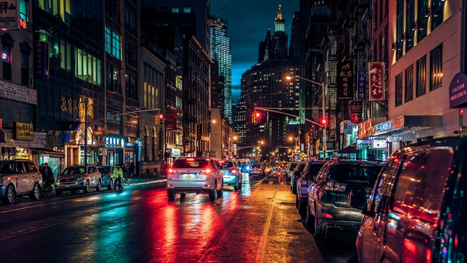 New York City Streets At Night Wallpapers 4k Hd New York City Streets At Night Backgrounds On 0588