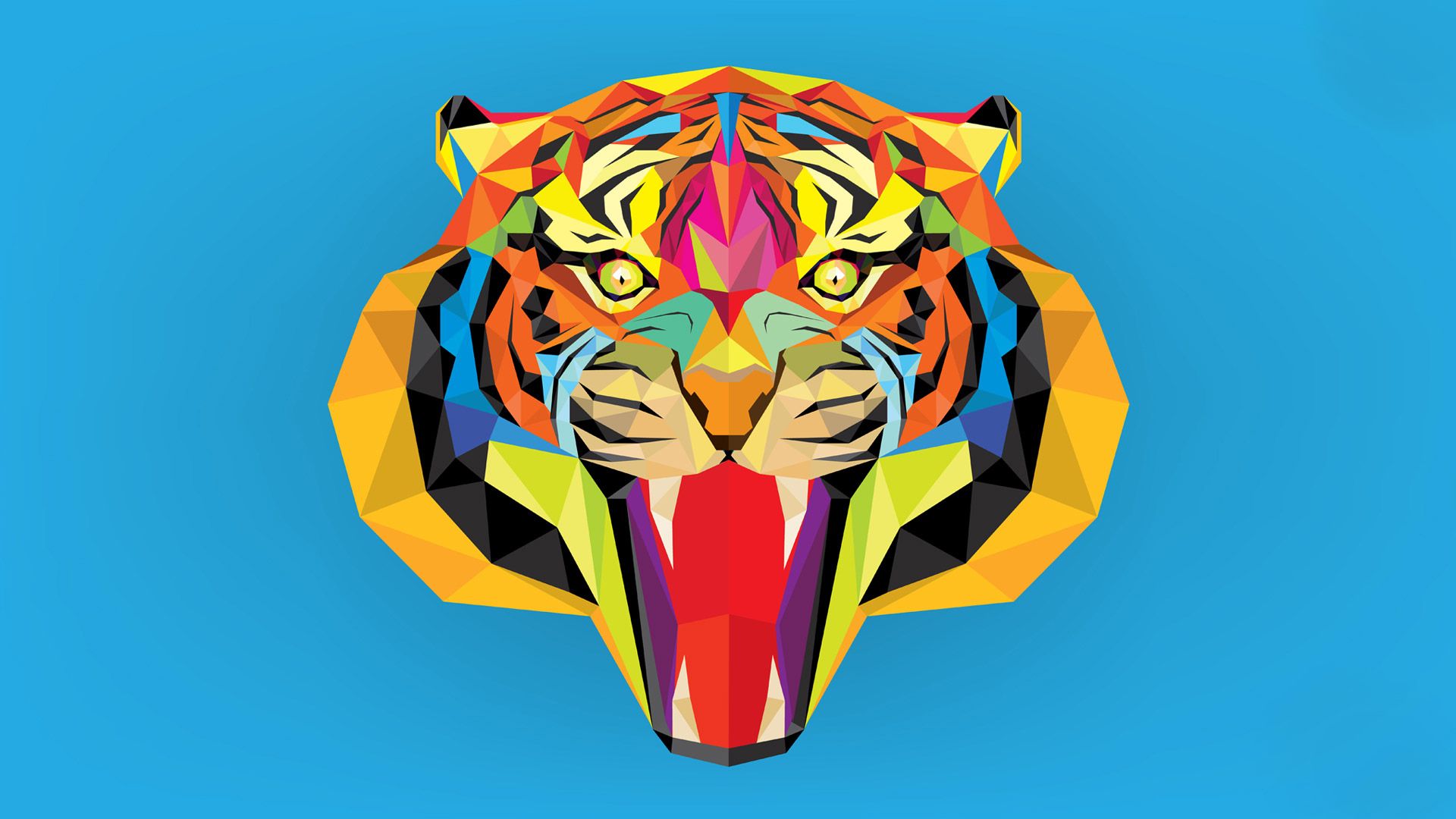 Geometric Tiger Wallpapers - 4k, HD Geometric Tiger Backgrounds on ...