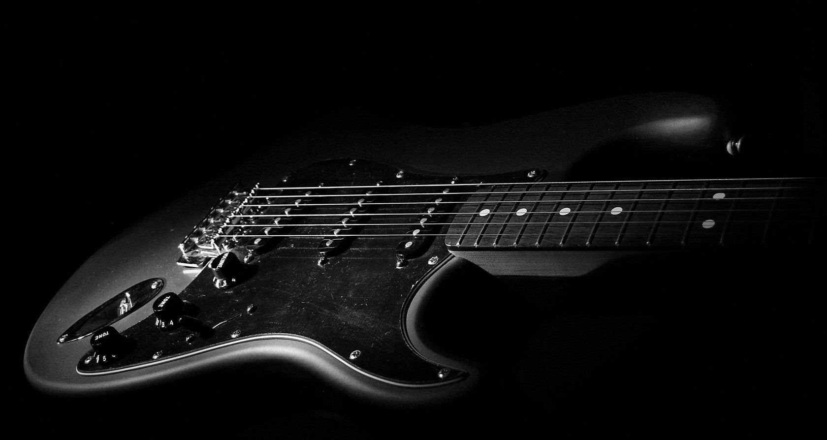 Black and White Guitar Wallpapers - 4k, HD Black and White Guitar