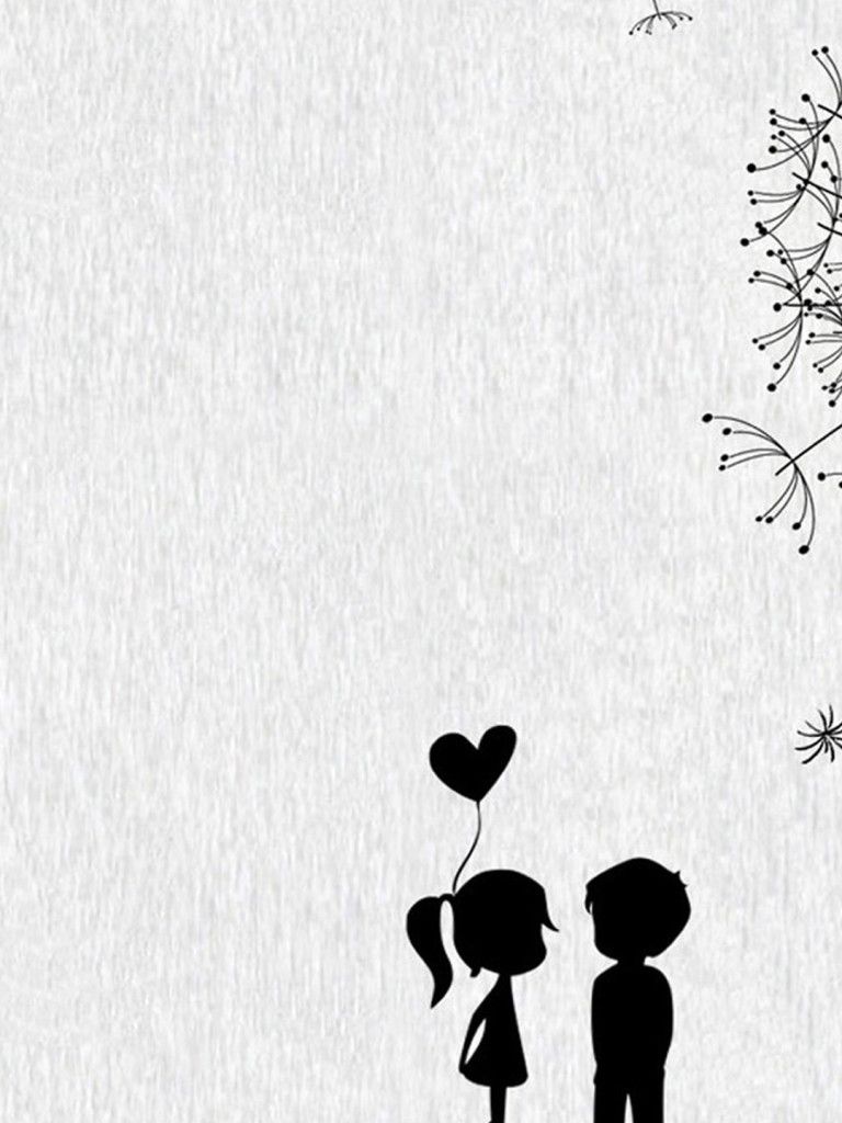 Cute Drawing Couple Wallpapers - 4k, HD Cute Drawing Couple Backgrounds ...