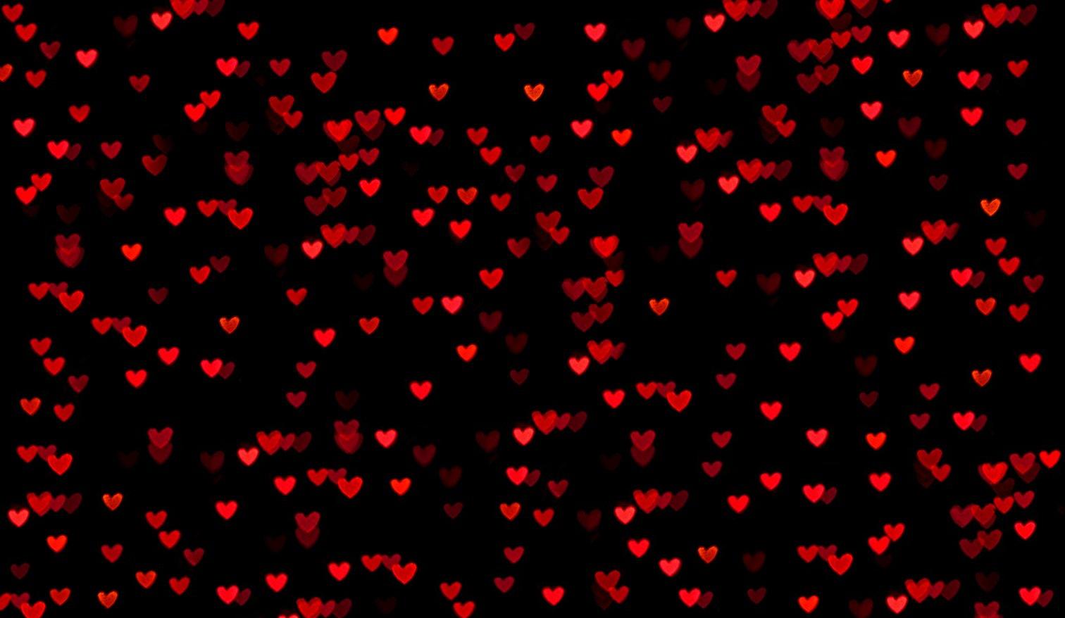 1512x878 Red And Black Hearts - HD Wallpaper & Background Download.