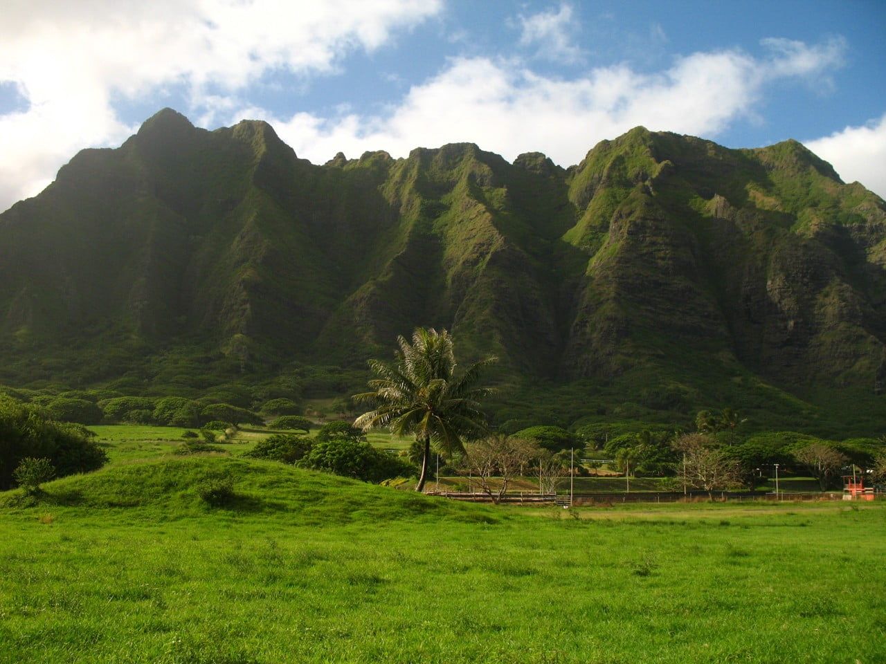 1280x960 Green mountain, oahu, Hawaii, landscape, island HD wallpaper ... Wallpaper