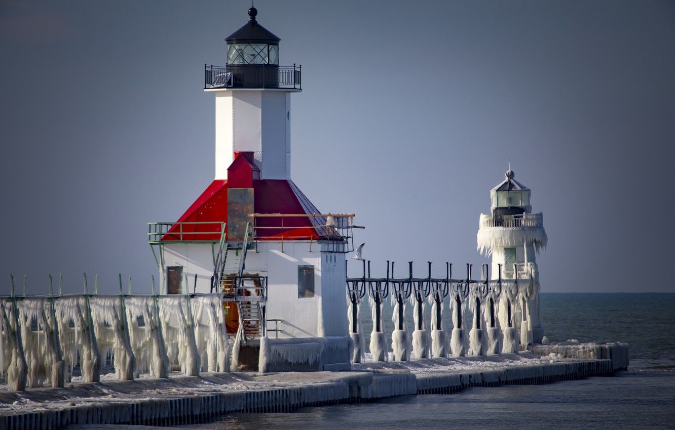 Michigan Lighthouse Wallpapers - 4k, HD Michigan Lighthouse Backgrounds ...