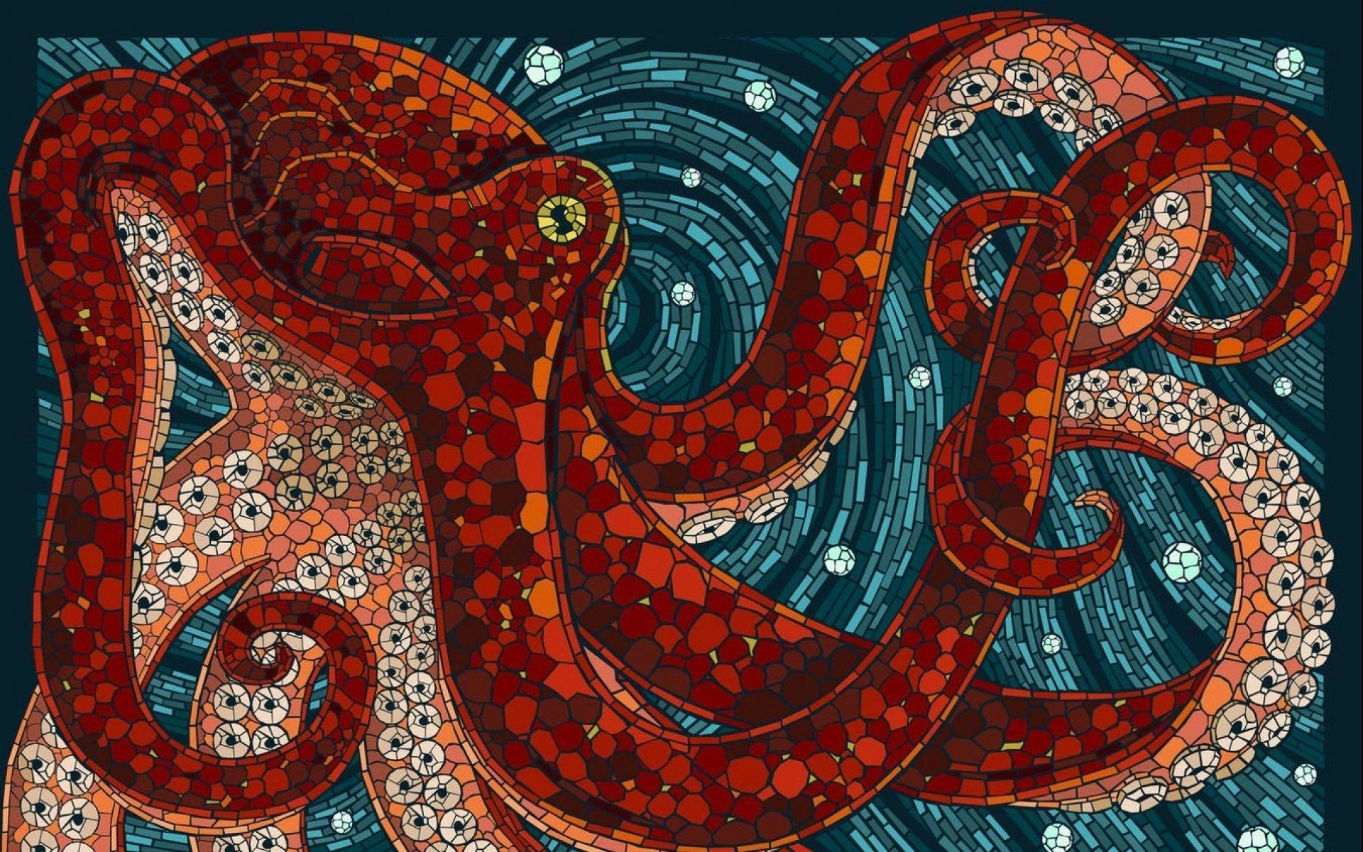 Octopus Art Wallpapers K Hd Octopus Art Backgrounds On Wallpaperbat