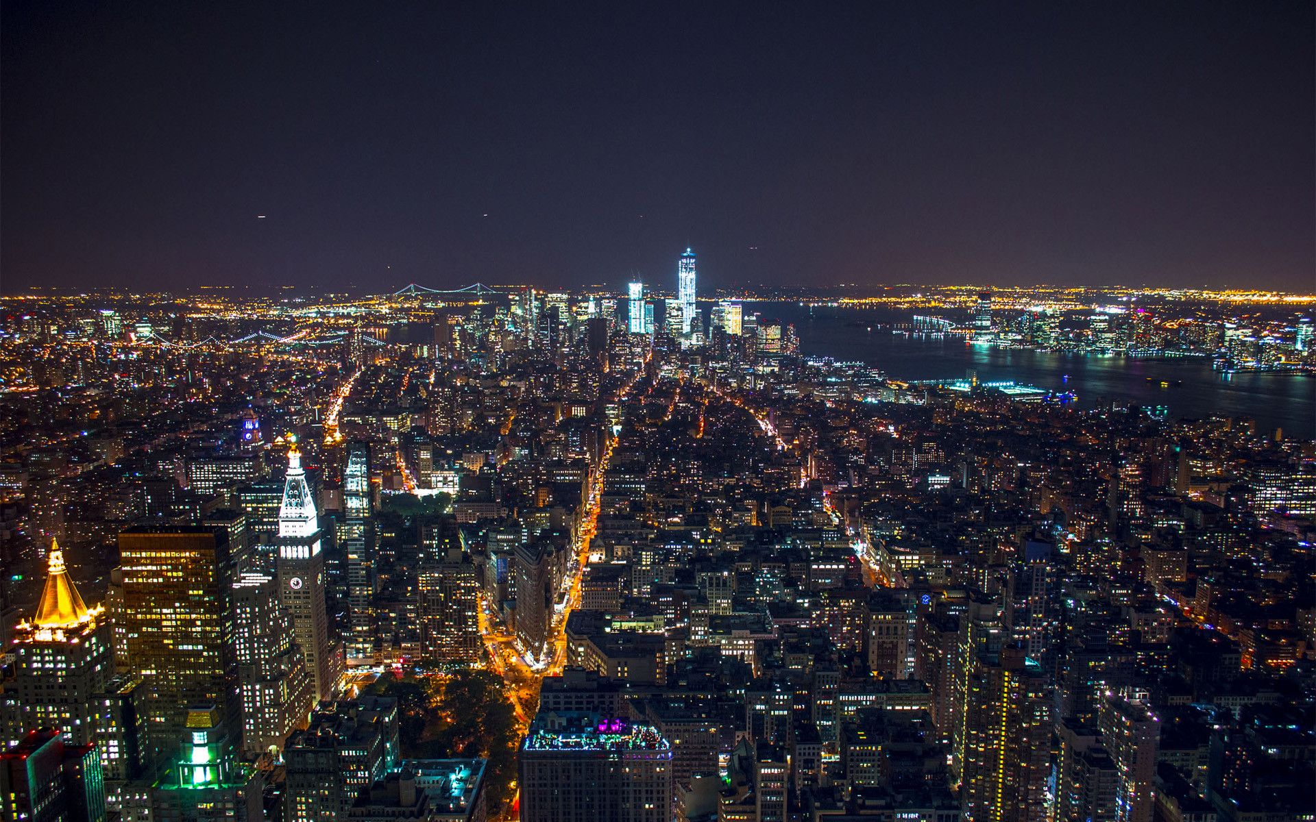 Manhattan at Night Wallpapers - 4k, HD Manhattan at Night Backgrounds ...