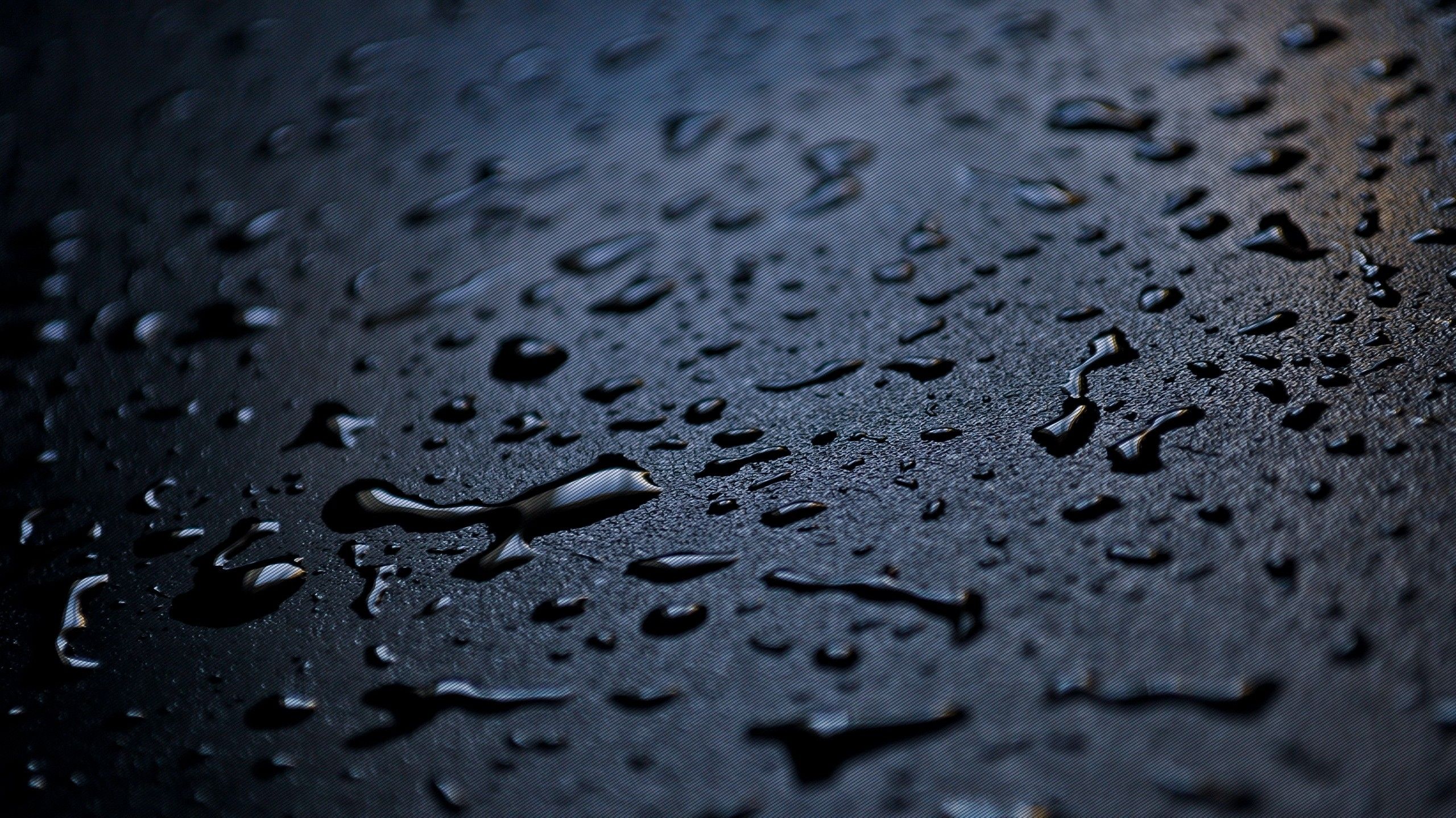 2560x1440 Rain Drops Wallpaper HD Resolution Scerbos Download Cool Rain on ...