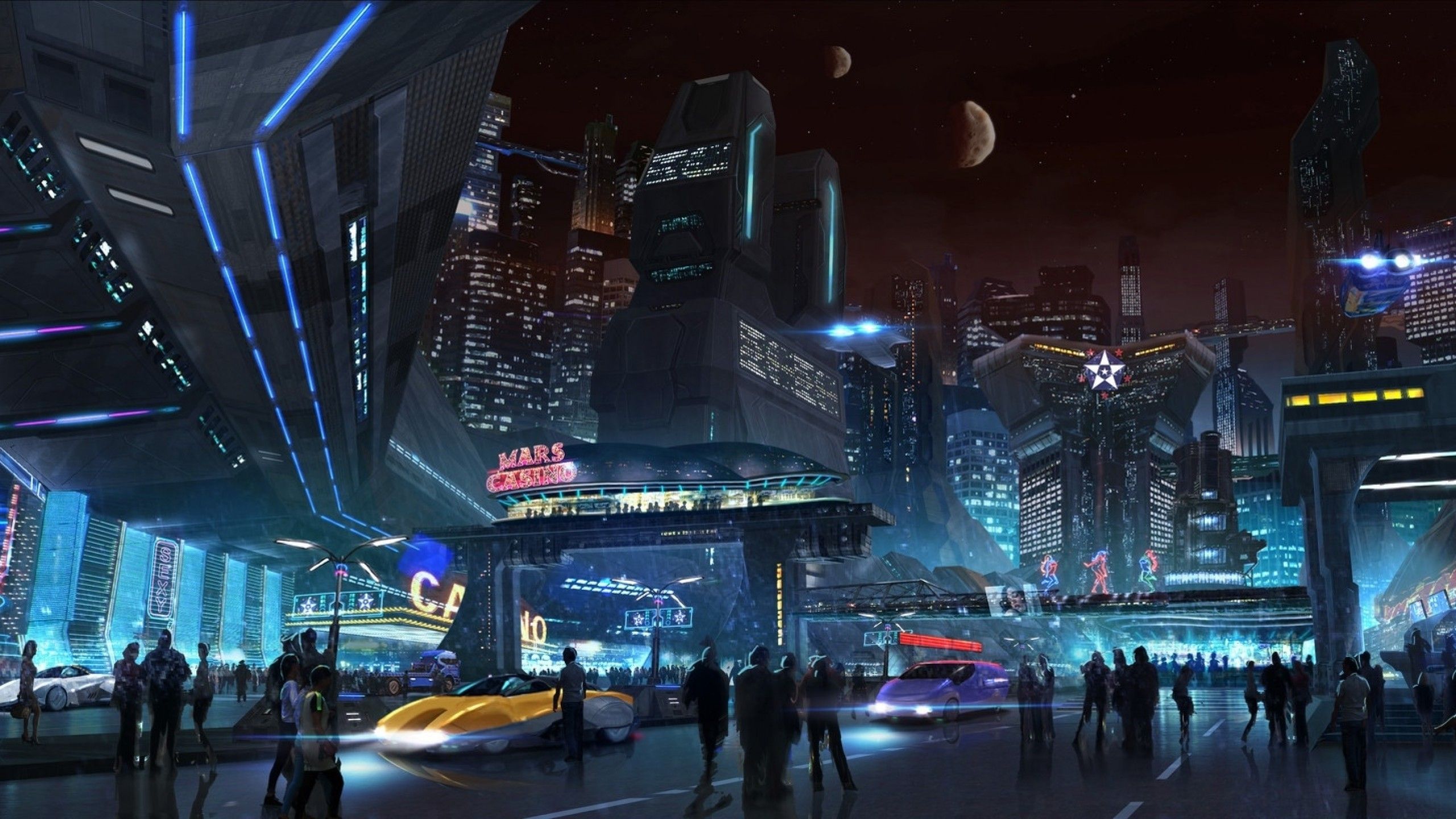 Futuristic City Wallpapers 4k Hd Futuristic City Backgrounds On Wallpaperbat 2338