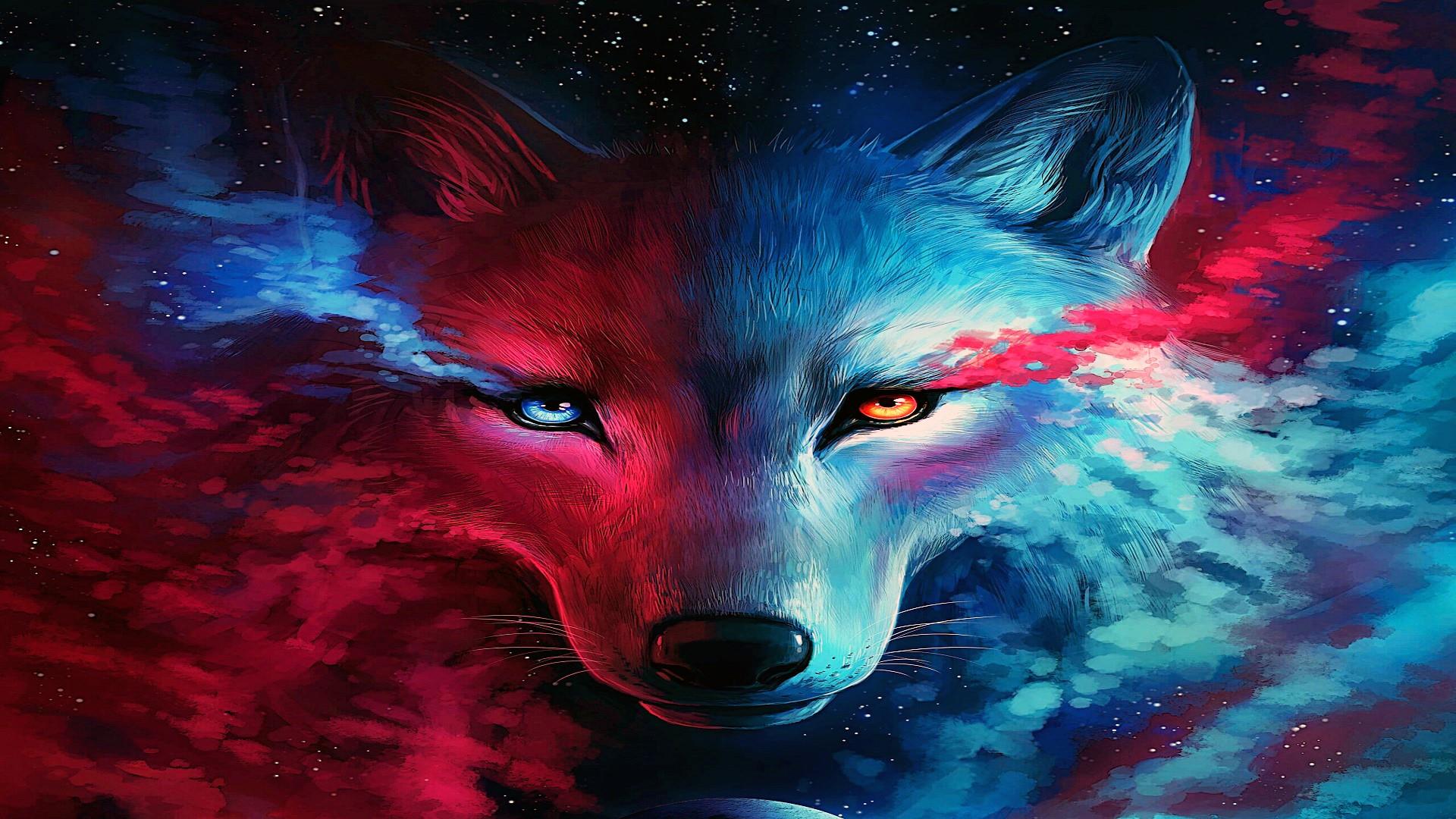 Anime Galaxy Wolf Wallpapers.