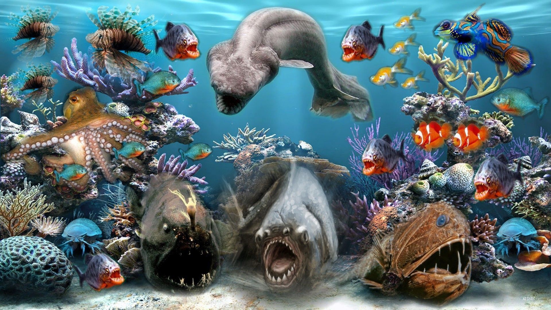 Sea Animals Wallpapers - 4k, HD Sea Animals Backgrounds on WallpaperBat