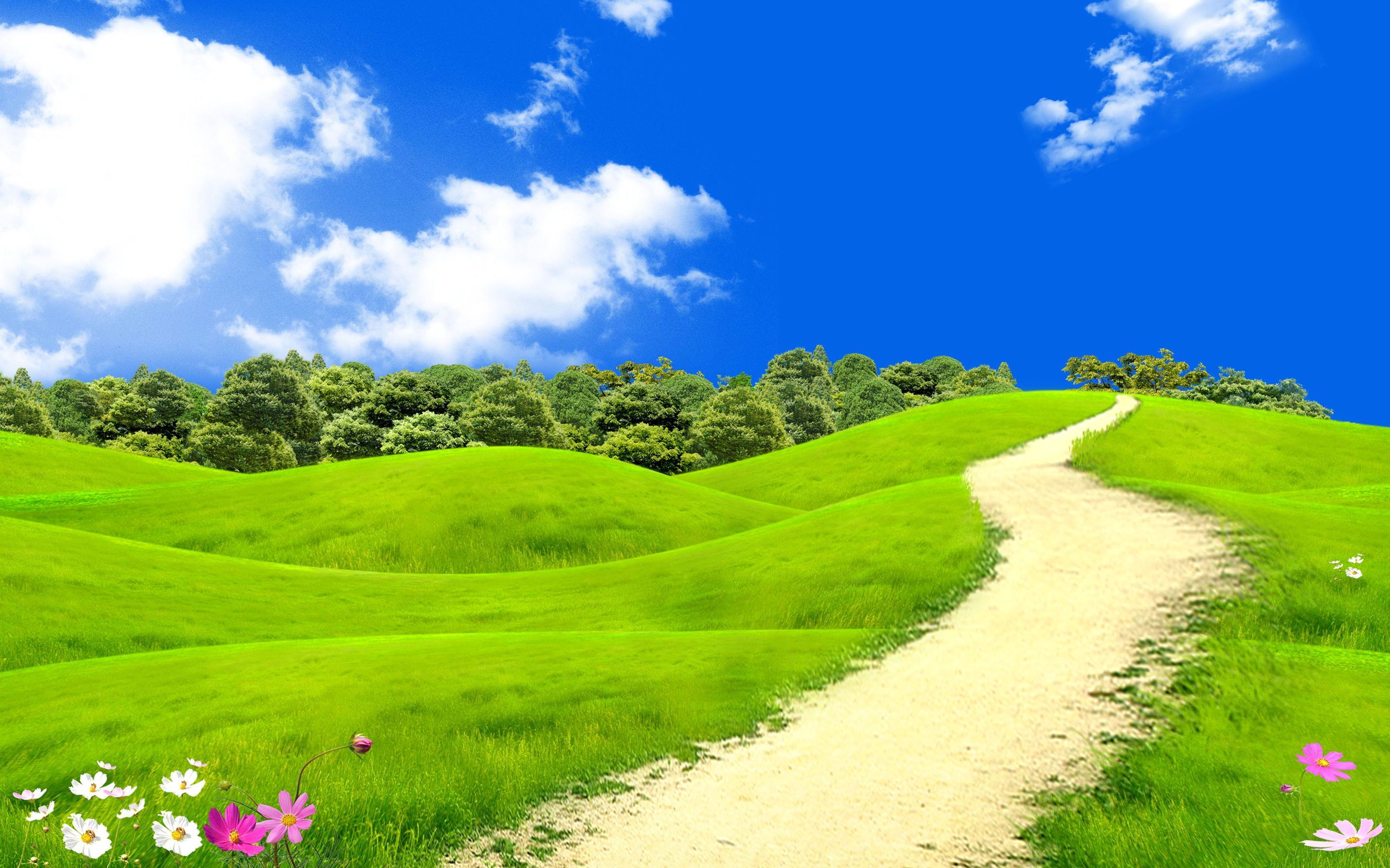 2880x1800 Beautifu Spring Landscape Spring ... Wallpaper