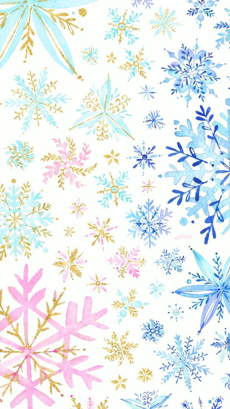 Snowflakes Watercolor Wallpapers 4k Hd Snowflakes Watercolor Backgrounds On Wallpaperbat