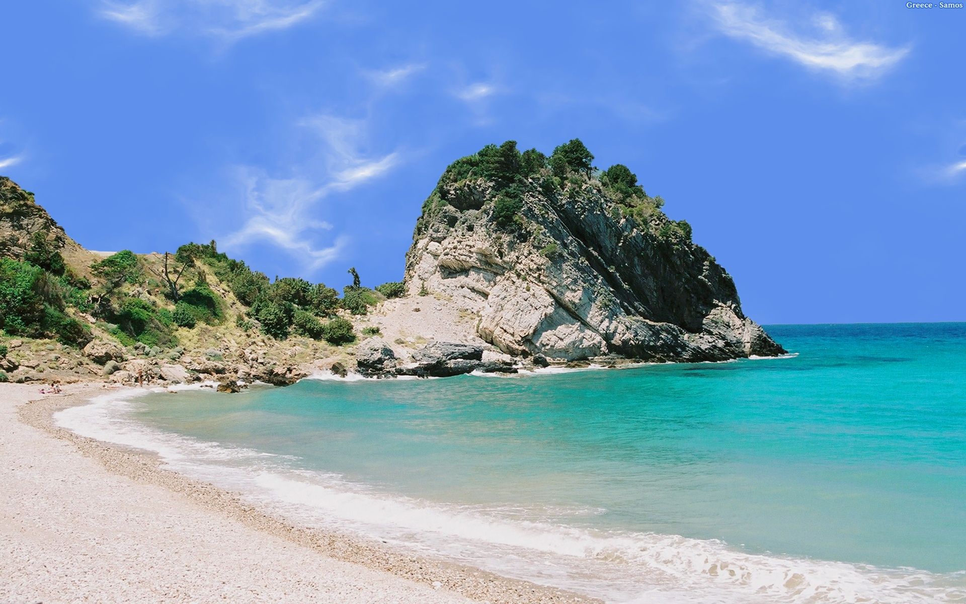 Greece Beach Wallpapers K HD Greece Beach Backgrounds On WallpaperBat