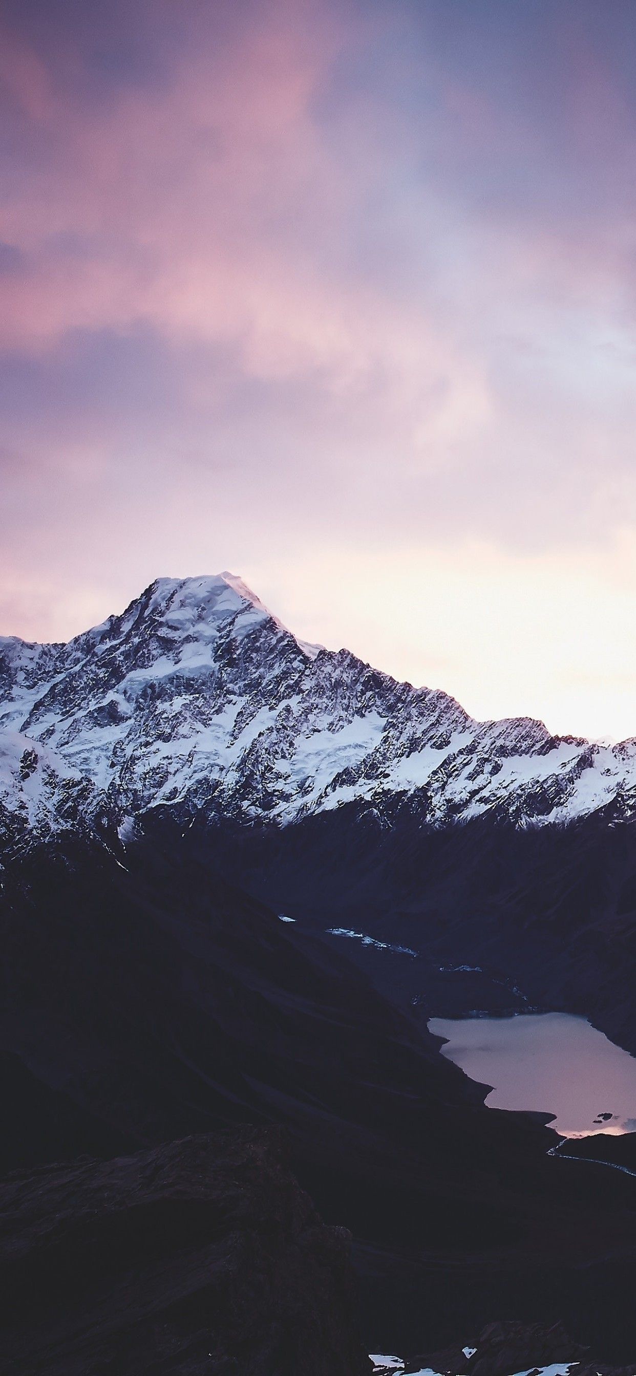 1242x2688 1242x2688 Aoraki Mount Cook National Park New Zealand Beautiful ... Wallpaper