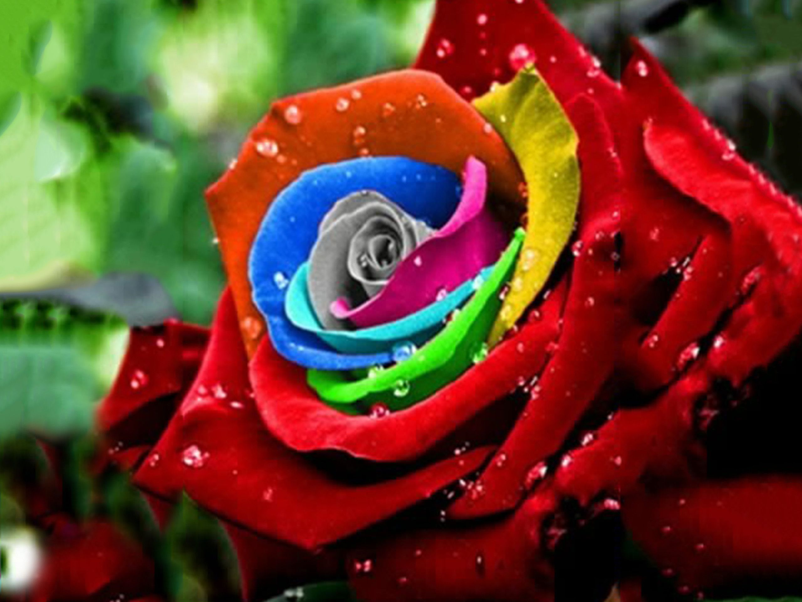 Rainbow Roses Wallpapers 4k Hd Rainbow Roses Backgrounds On Wallpaperbat