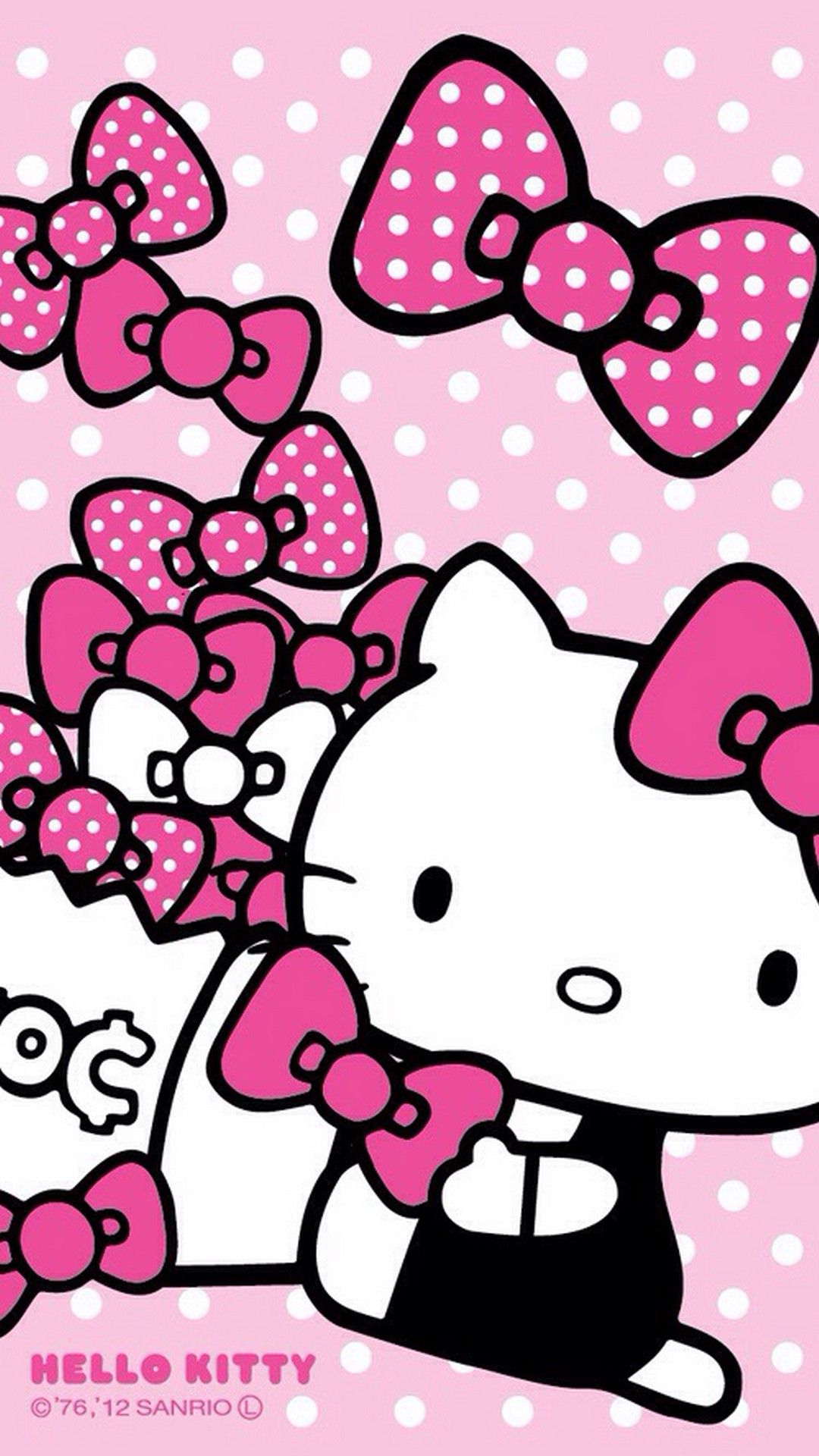 Cute Luis Vuitton and hello Kitty cute wallpapers for iPhone pink