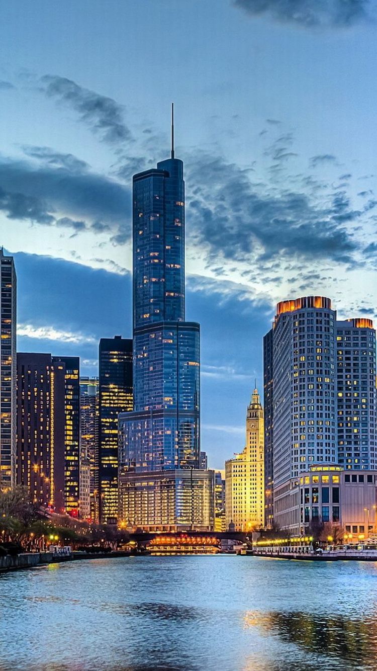 750x1334 Chicago City Wallpaper Chicago Wallpaper For Mobile - Chicago on WallpaperBat