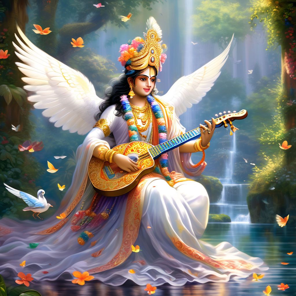 Saraswati Wallpapers K Hd Saraswati Backgrounds On Wallpaperbat