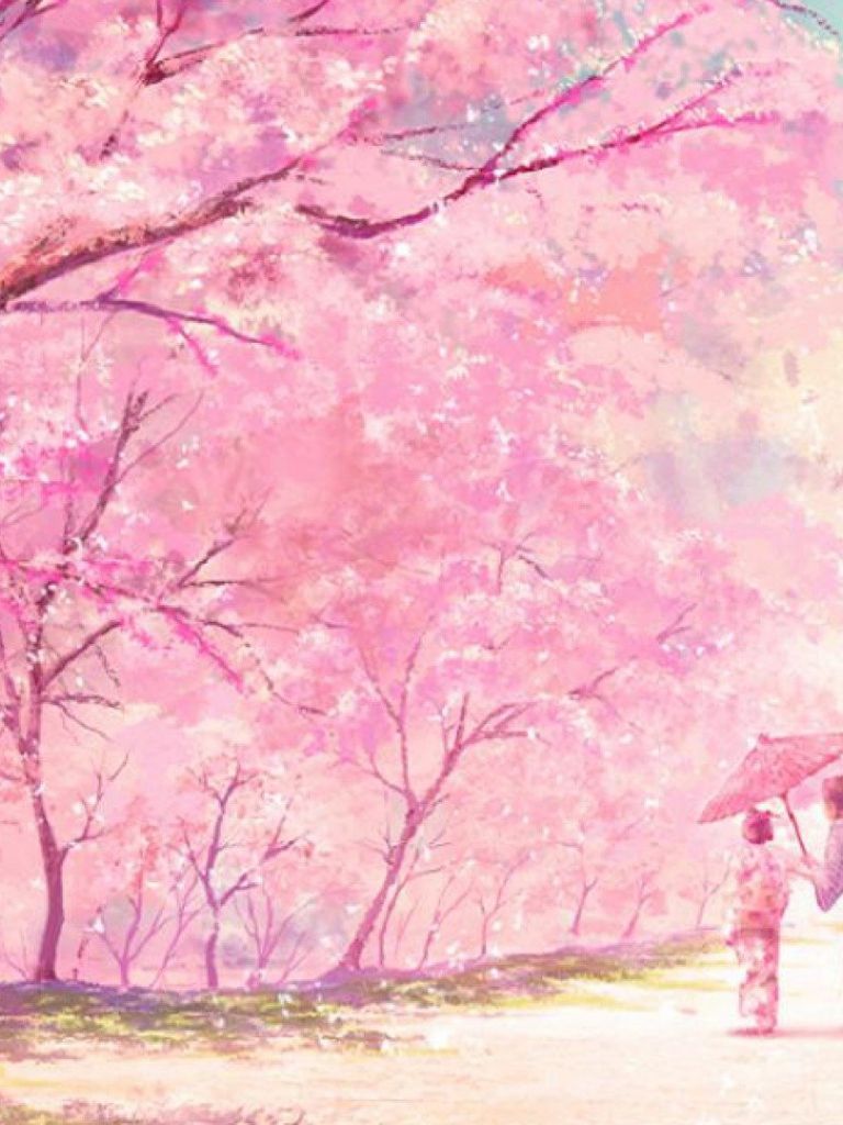 Anime Pink Tree Wallpapers - 4k, HD Anime Pink Tree Backgrounds on ...