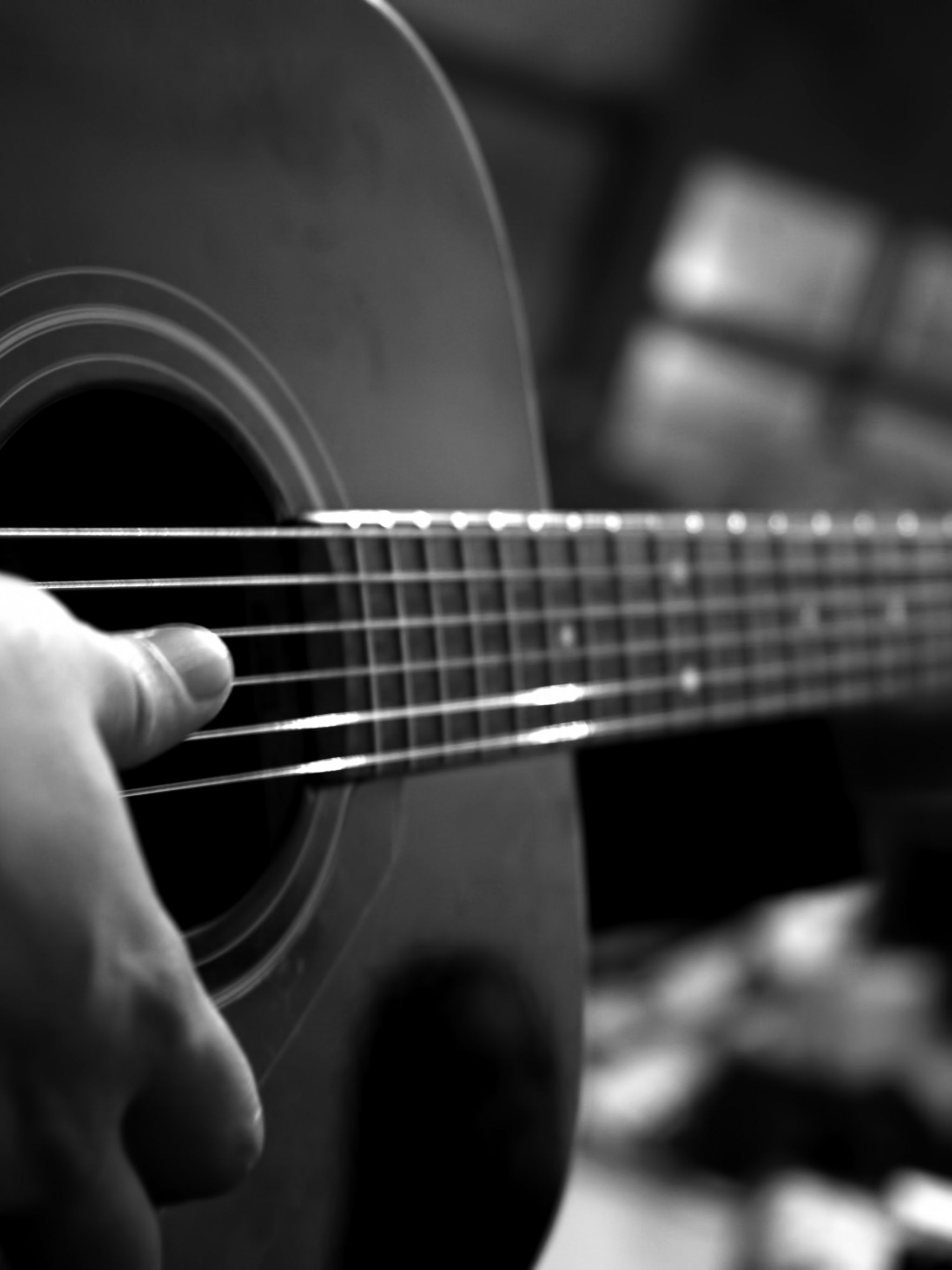 Black and White Guitar Wallpapers - 4k, HD Black and White Guitar