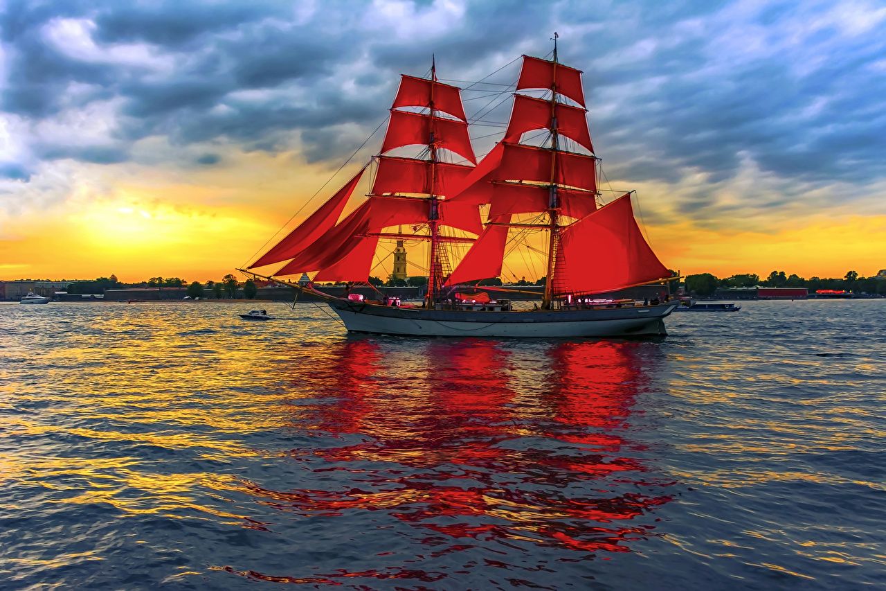 Sailing Sunset Wallpapers - 4k, HD Sailing Sunset Backgrounds on ...