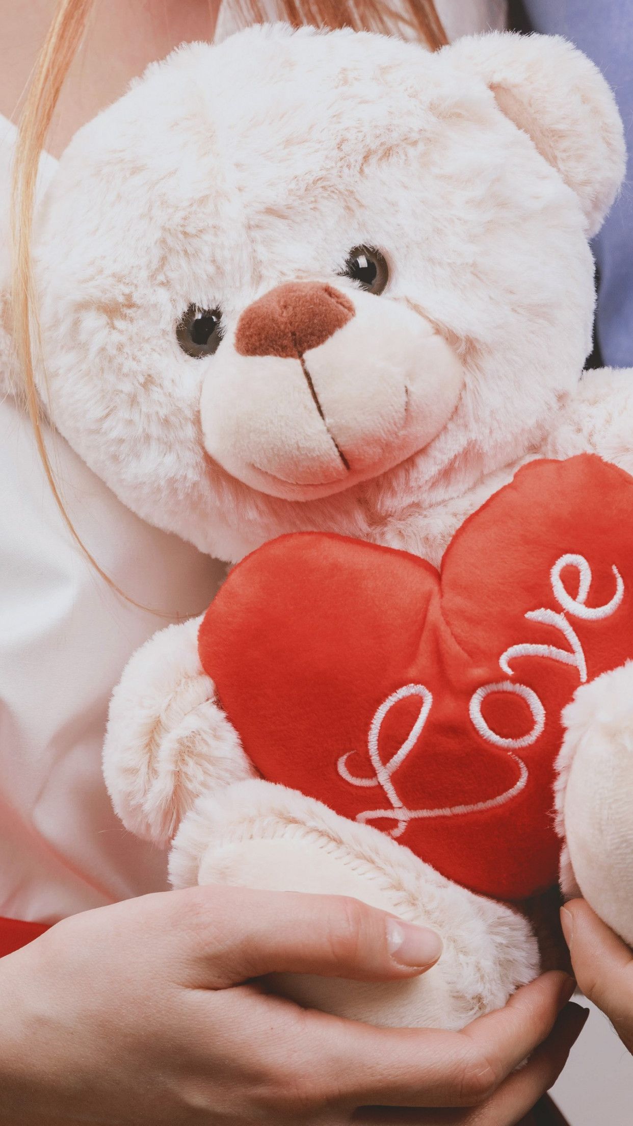 1242x2208 Love, Couple, Heart, Romance Wallpaper - Teddy Bear Pic HD on WallpaperBat