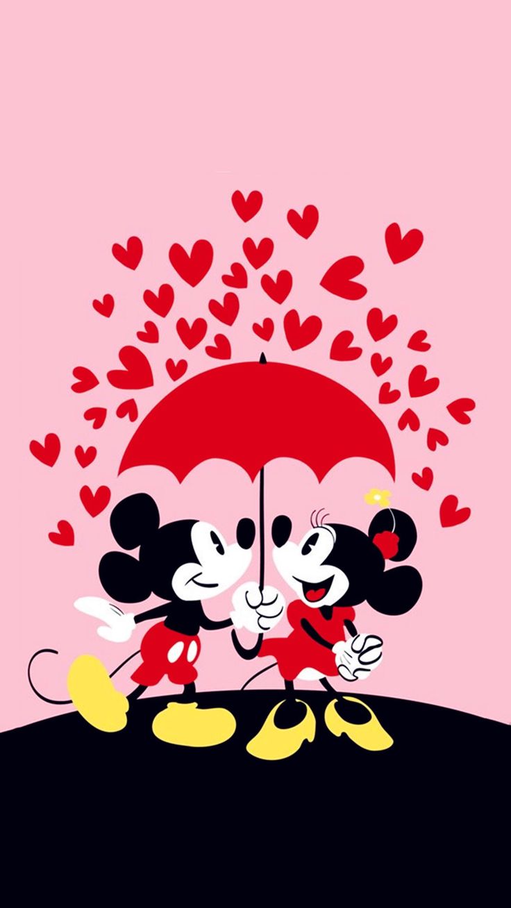 736x1308 Mickey Mouse and Minnie in Love Wallpaper - Top Free Mickey Mouse on WallpaperBat