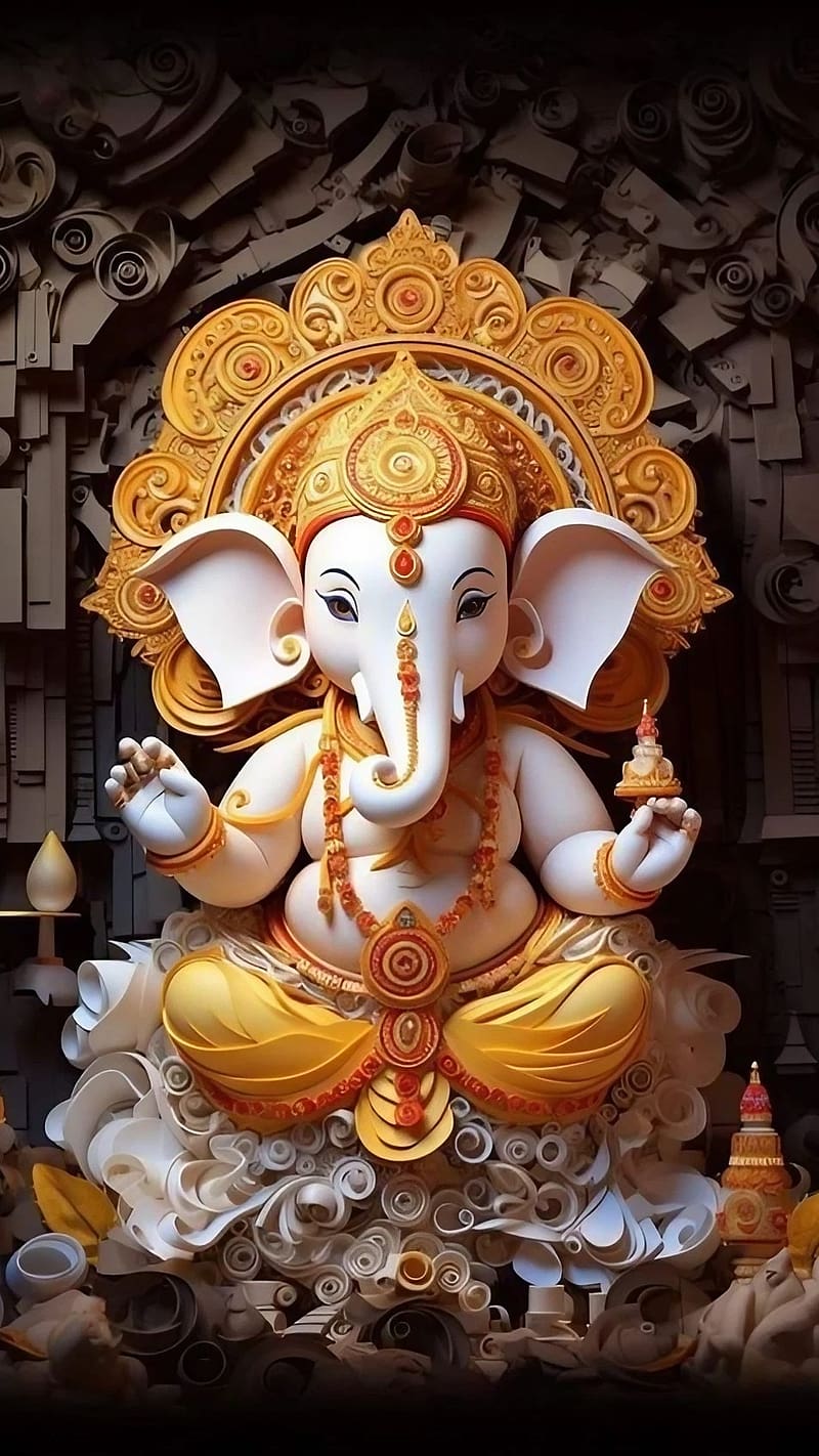 Cute Ganpati Wallpapers - 4k, HD Cute Ganpati Backgrounds on WallpaperBat