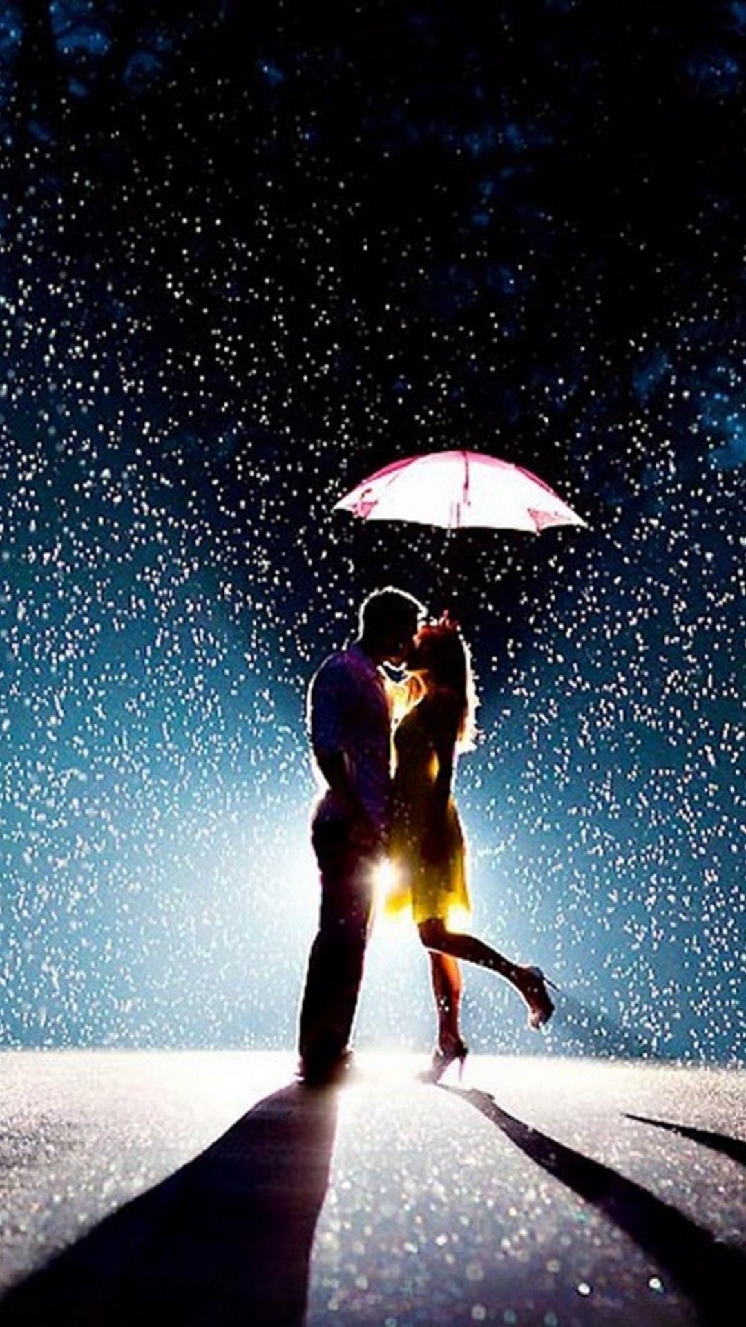 1080x1920 Romantic Love Couple In Rain iPhone Wallpaper Resolution on WallpaperBat