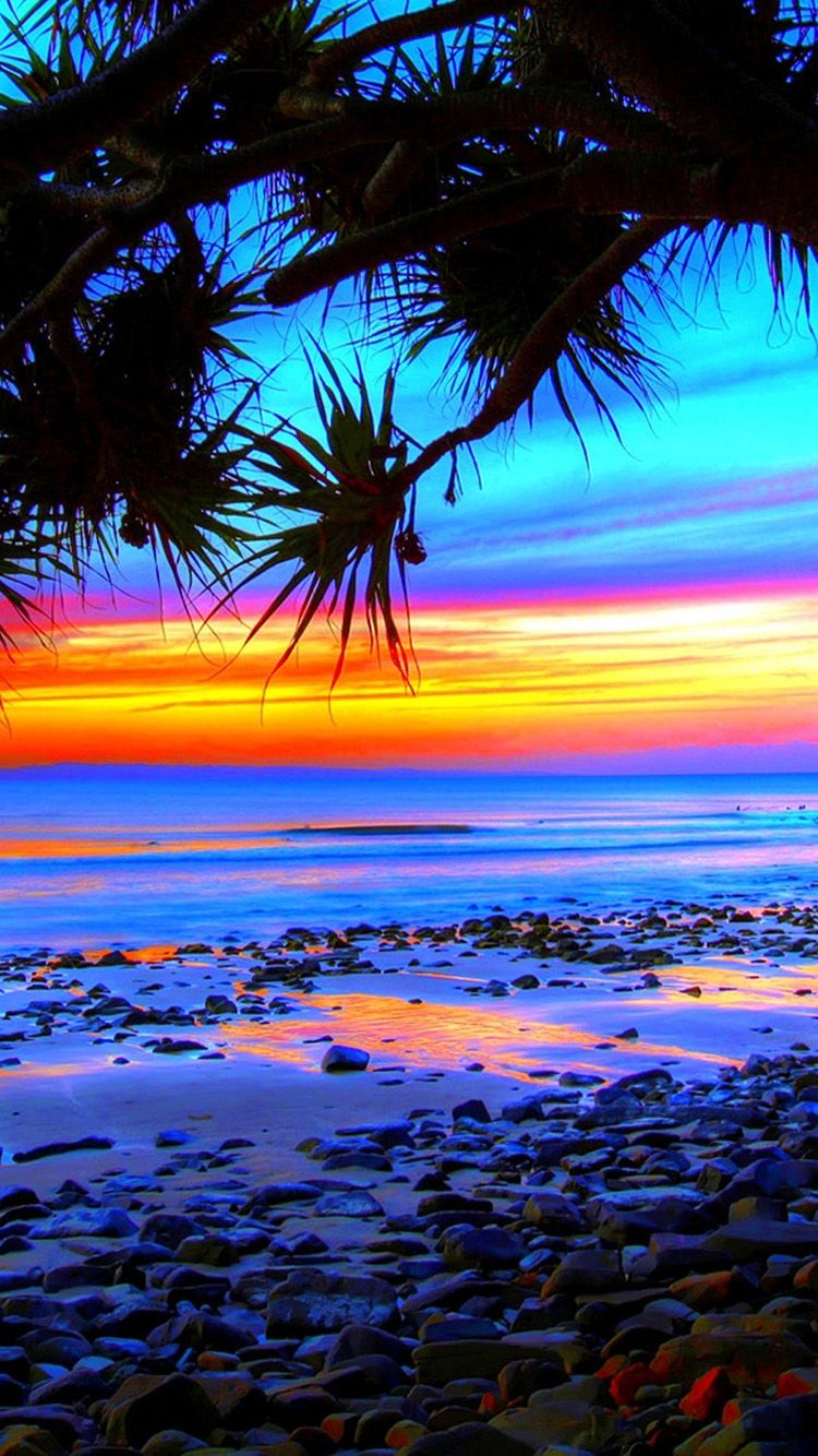 Tropical Beach Sunset iPhone Wallpapers 4k, HD Tropical Beach Sunset