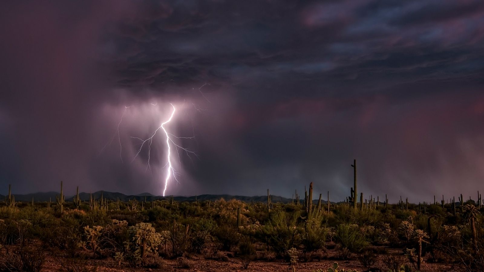 Desert Lightning Storm Wallpapers - 4k, HD Desert Lightning Storm ...