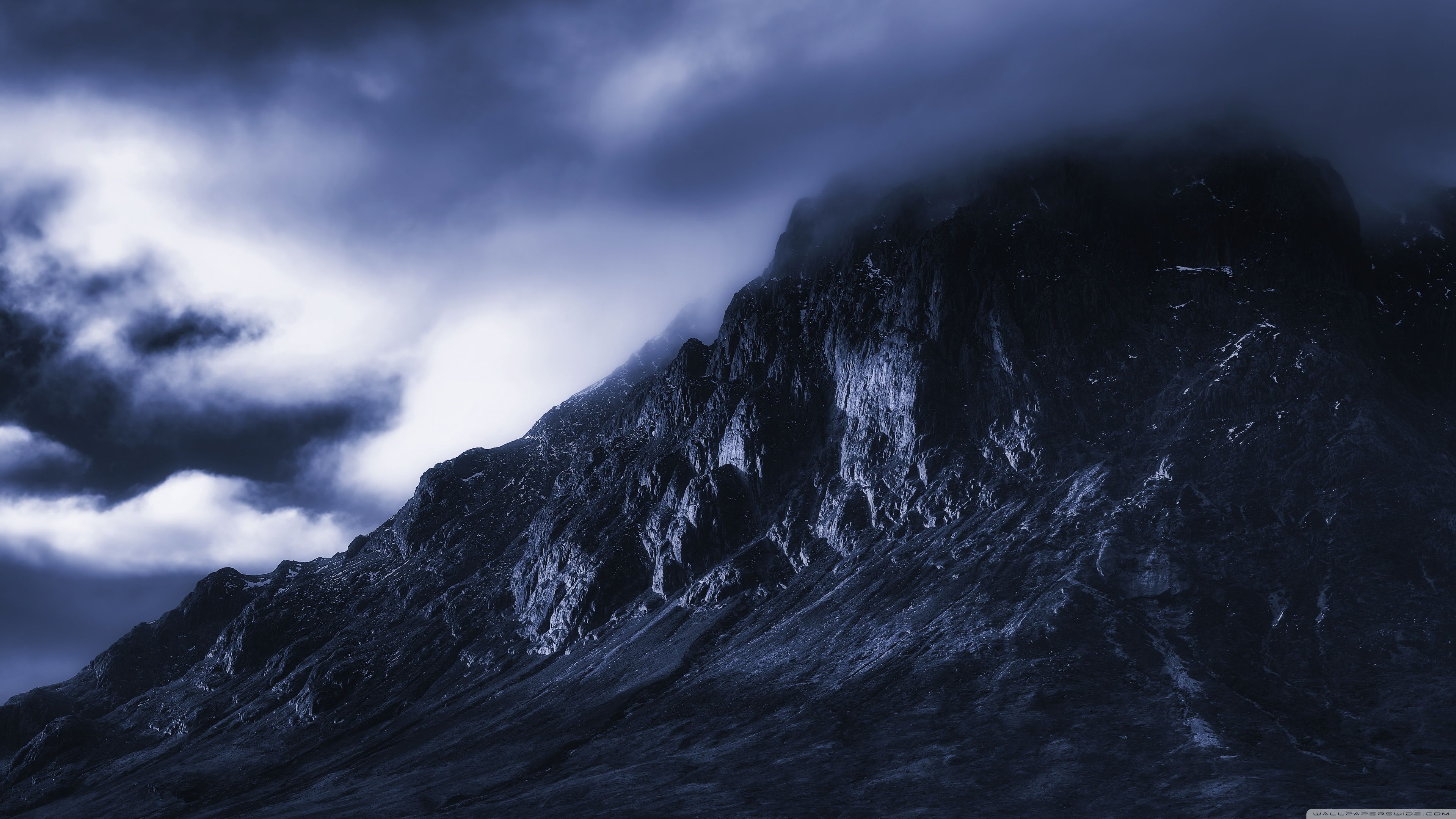 3840x2160 The Dark Mountain Ultra HD Desktop Background Wallpaper for 4K UHD ... Wallpaper