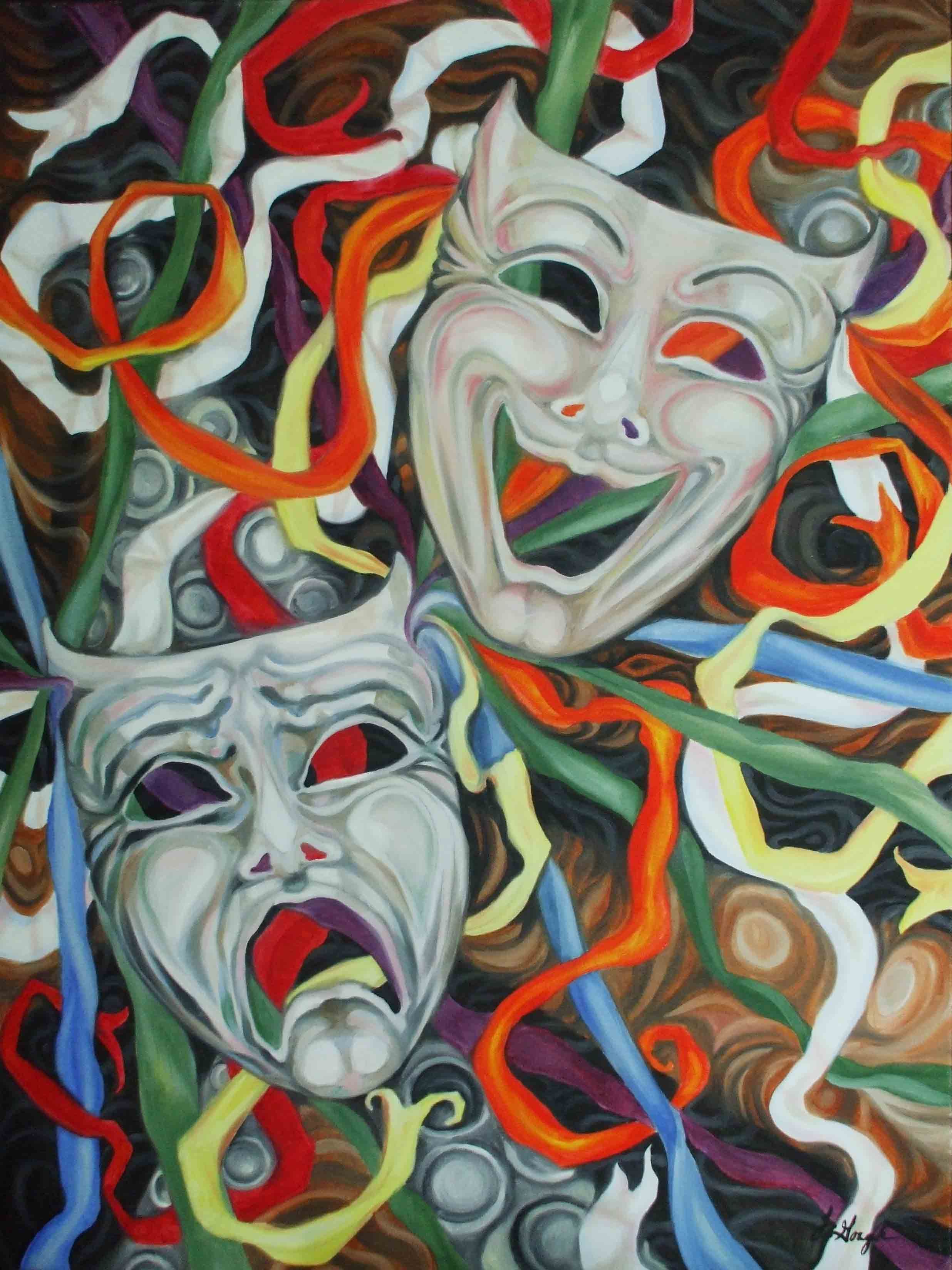 Comedy Tragedy Masks Wallpapers - 4k, HD Comedy Tragedy Masks