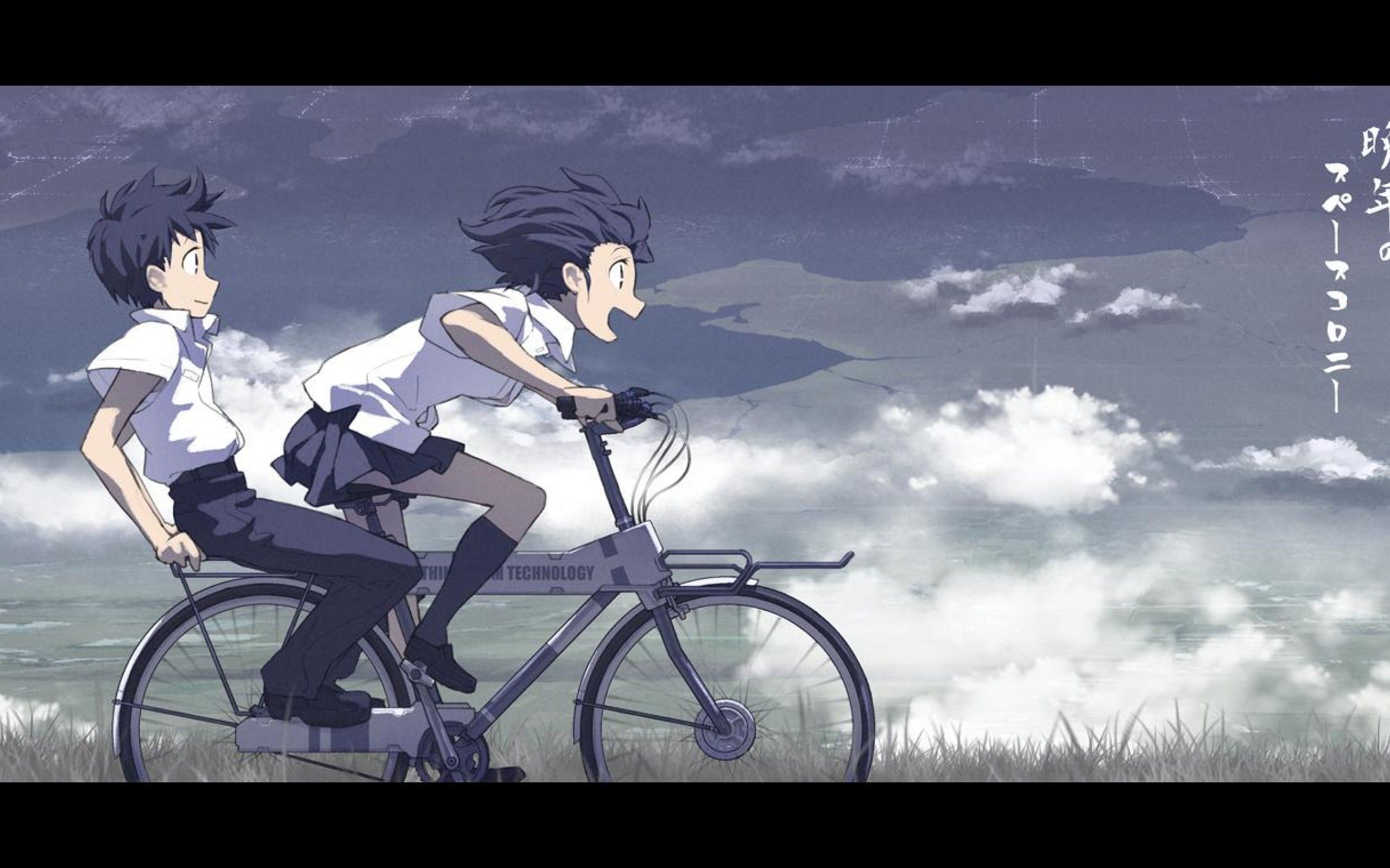 Anime Student Girl Bike Scenery 4K Wallpaper #4.640