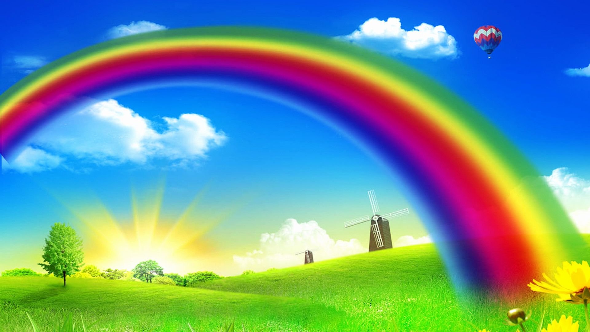 Sky Clouds Rainbow Wallpapers - 4k, HD Sky Clouds Rainbow Backgrounds