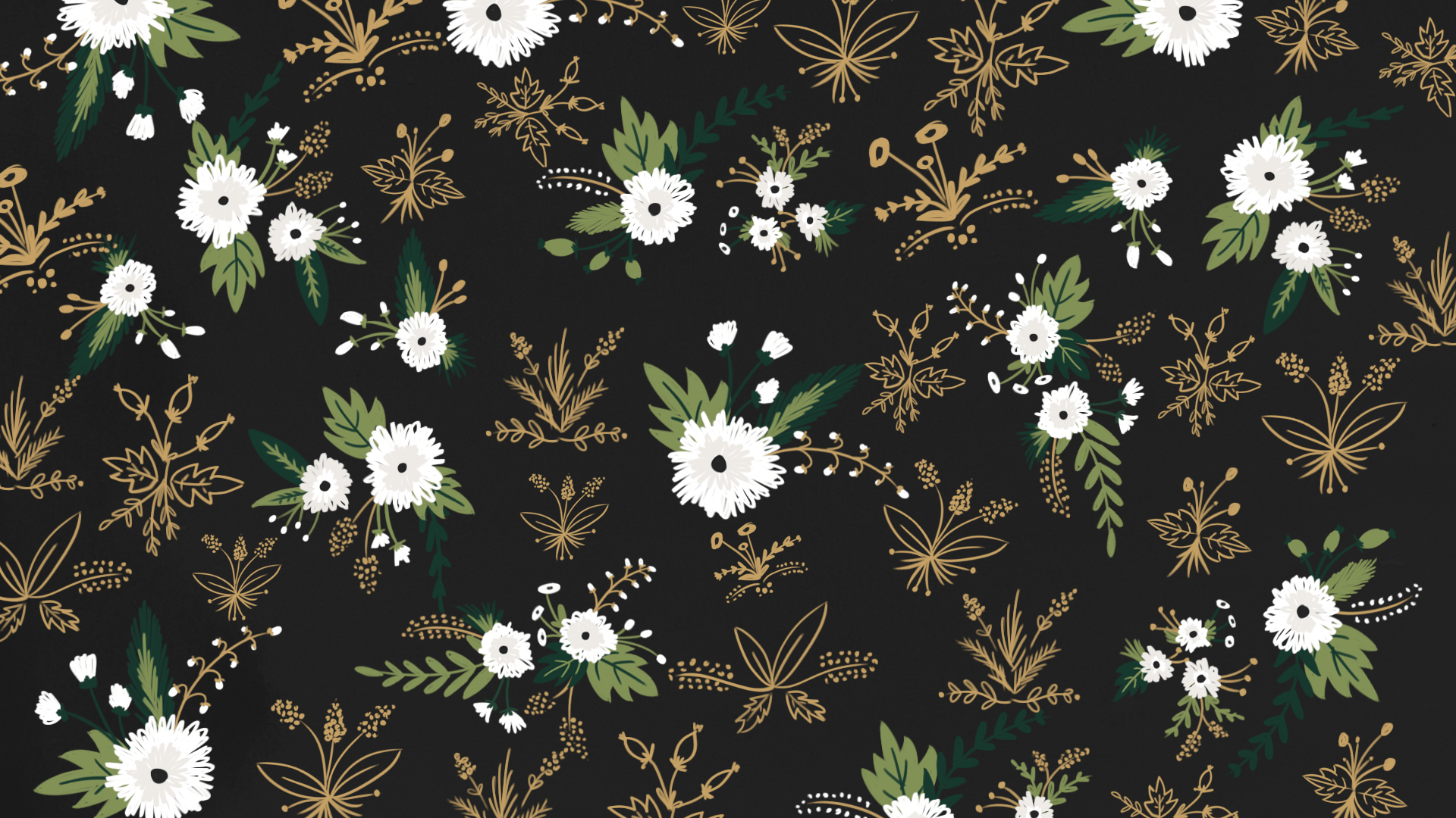 Black Floral Desktop Wallpapers - 4k, HD Black Floral Desktop