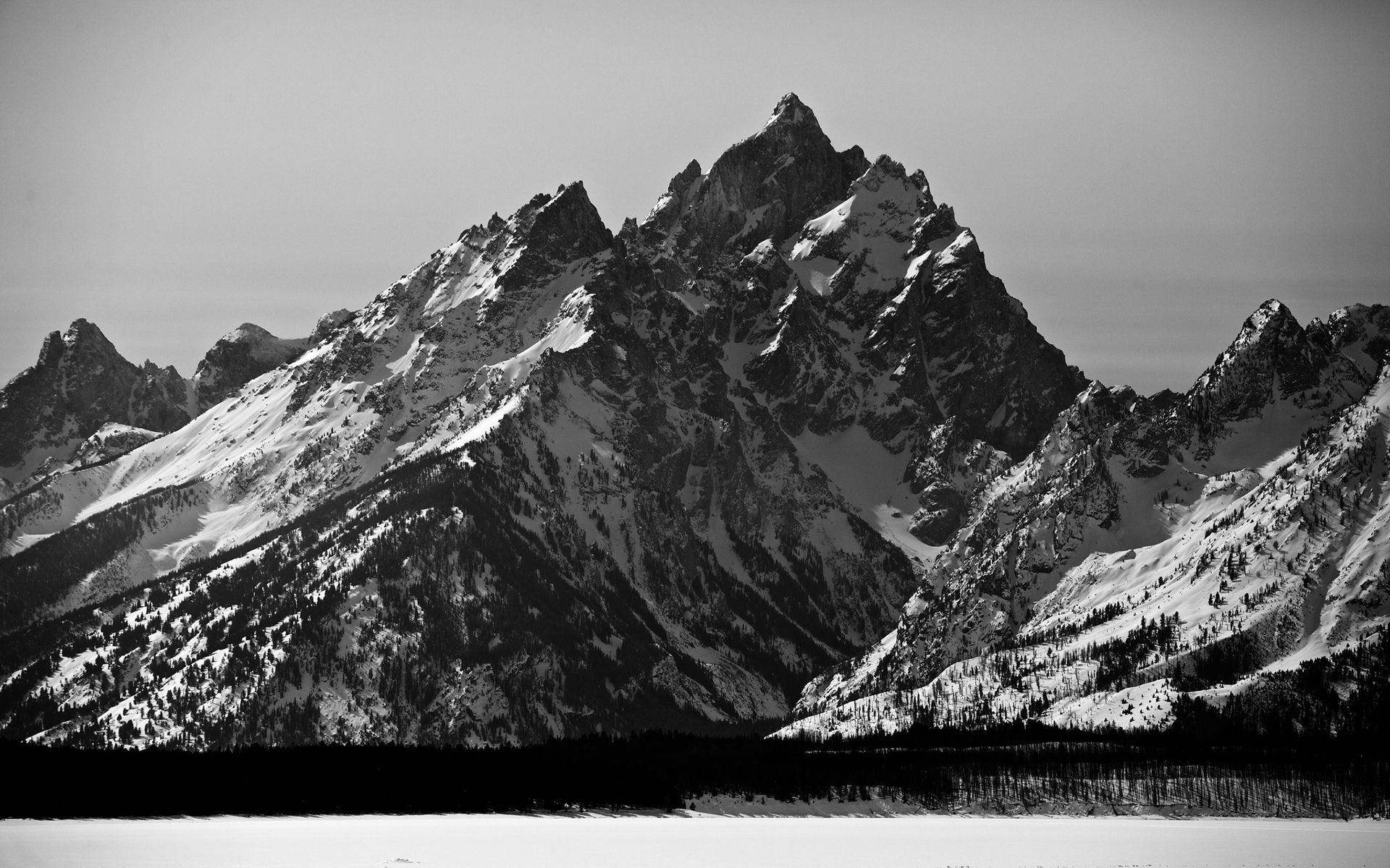 1920x1200 Black and White Mountain Wallpapers - Top Free Black and White ... Wallpaper