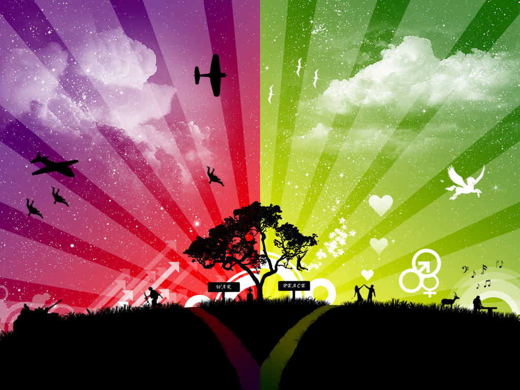 1024x768 Peace And Love Wallpaper (1024x768 px) on WallpaperBat