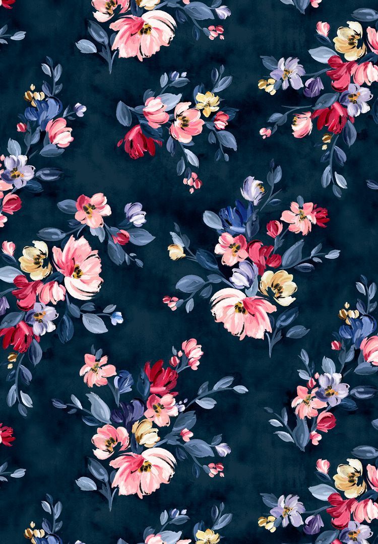 Navy Floral Wallpapers - 4k, HD Navy Floral Backgrounds on WallpaperBat