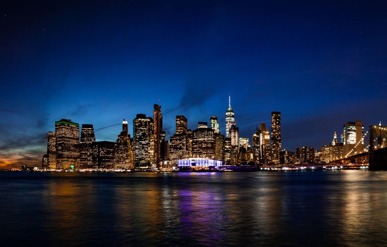 New York City Lights Wallpapers - 4k, HD New York City Lights Backgrounds on WallpaperBat