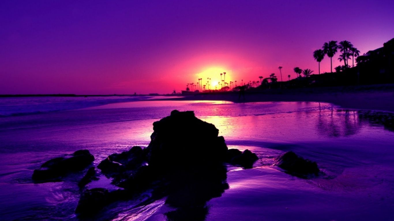 Colorful Beach Sunset Wallpapers - 4k, HD Colorful Beach Sunset ...